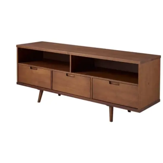Cara Mid-Century Modern 3 Drawer TV Stand for TVs up to 65" - Saracina Home image {18}