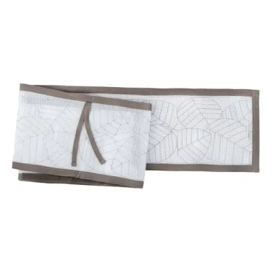BreathableBaby Breathable Mesh Crib Liner - Deluxe Embroidered Collection - Woodland Leaves image {2}