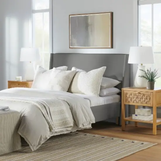 Encino Fully Upholstered Platform Bed - Threshold&trade; designed with Studio McGee image {1}