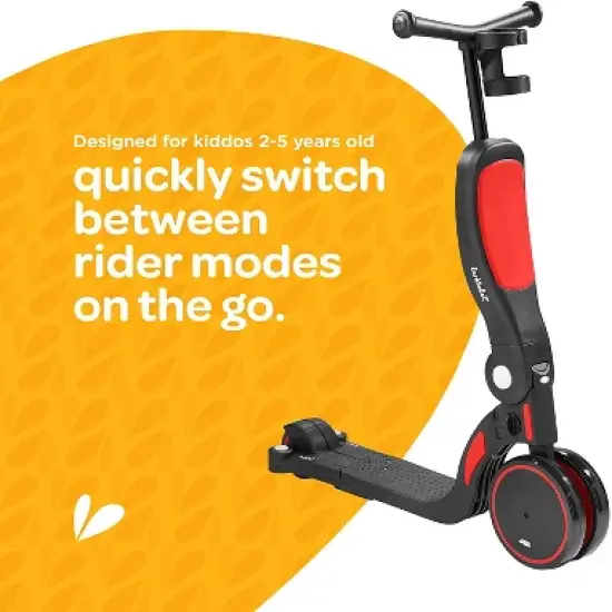 Larktale scoobi Scooter- 5-in-1 Convertible Kick Scooter for Kids - Transition to Balance Bike, Toddler Tricycle, Kick Scooter - Clovelly Yellow image {5}