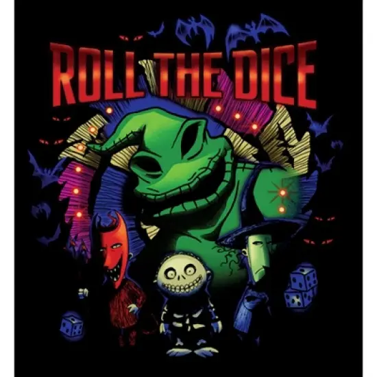 Junior's The Nightmare Before Christmas Oogie Boogie Roll The Dice T-Shirt image {1}
