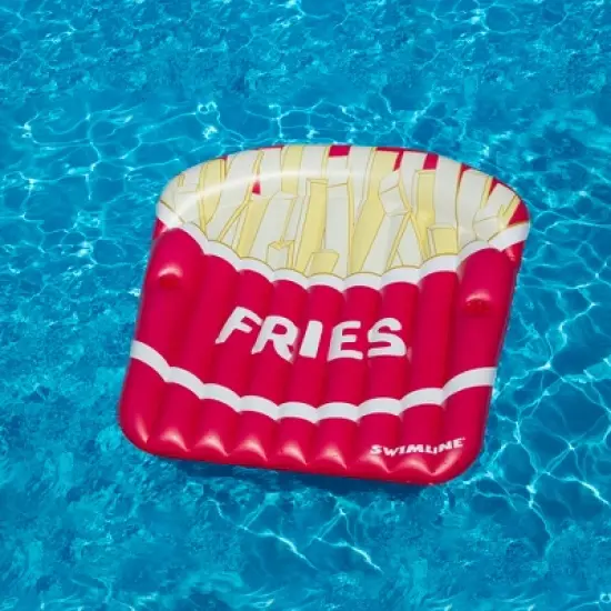 Swim Central 69" Inflatable French Fries Swimming Pool Float image {3}