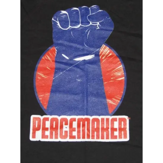 Peacemaker TV Series Violet Fist Juniors Black Graphic Tee image {1}