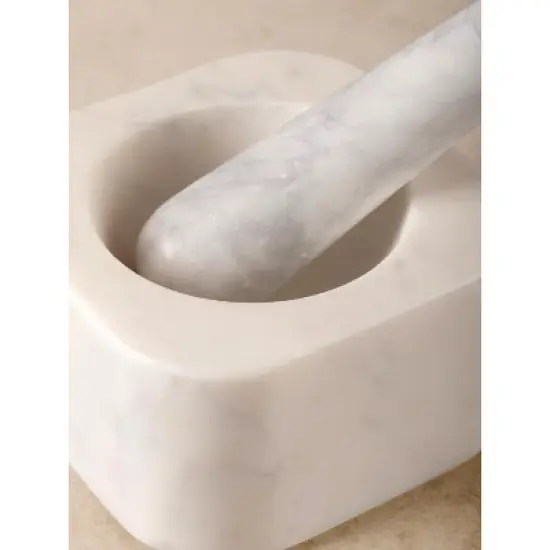 Noble Marble Mortar and Pestle image {2}