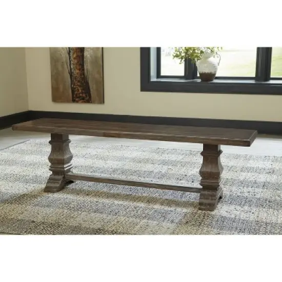 Wyndahl Dining Room Bench Rustic Brown - Signature Design by Ashley image {1}