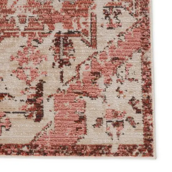 Priyah Indoor/Outdoor Area Rug Medallion Pink/Gray - Jaipur Living image {3}