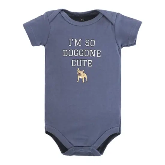 Hudson Baby Infant Boy Cotton Bodysuits, Boy Dogs image {2}