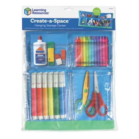 Learning Resources Create-a-Space Hanging Storage Chart: Plastic Organizer for Kindergarten Teaching Aid image {1}