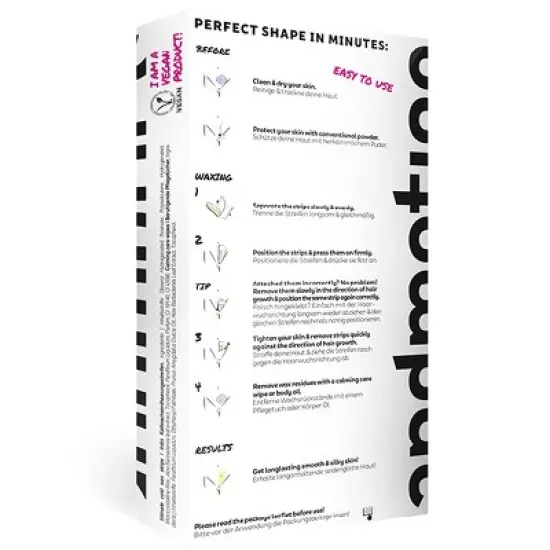 andmetics Intimate Wax Strips for Women - 2.68oz image {1}