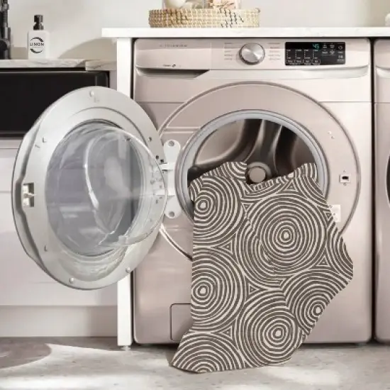 Solway Washable Outdoor Rug Ivory/Brown - Linon image {7}