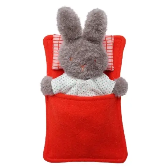 Manhattan Toy Little Nook Berry Bunny Stuffed Animal with Removable Clothing, Sleeping Bag & Keepsake Box image {1}