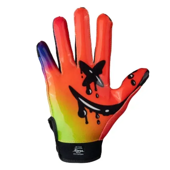 Cutters Game Day Receiver Gloves Youth - Drip Face image {1}