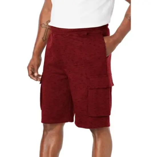 KingSize Men's Big & Tall Fleece 10" Cargo Shorts image {10}