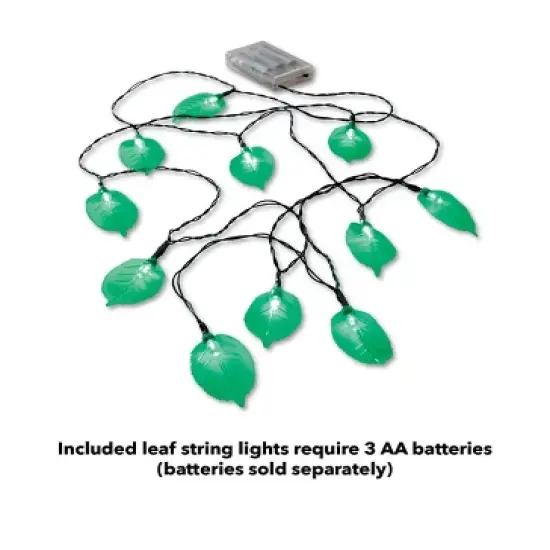 HearthSong Woodland HugglePod HangOut Set with Nylon Hanging Tent, LED Leaf Lights  and Crescent Stand image {7}