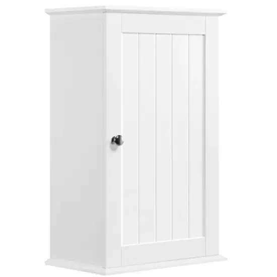 Yaheetech 3 Tier Wall Mounted Storage Cabinet with Adjustable Shelf image {8}