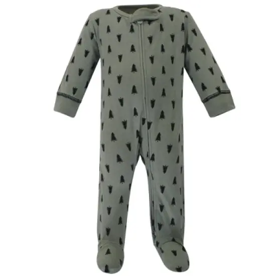 Touched by Nature Baby Boy Organic Cotton Zipper Sleep and Play 3pk, Happy Camper image {3}