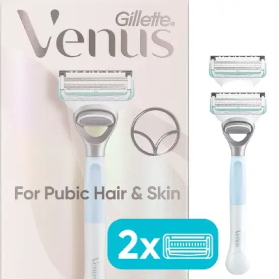 Venus for Pubic Hair & Skin Women's Razor + Razor Blade Refills image {10}
