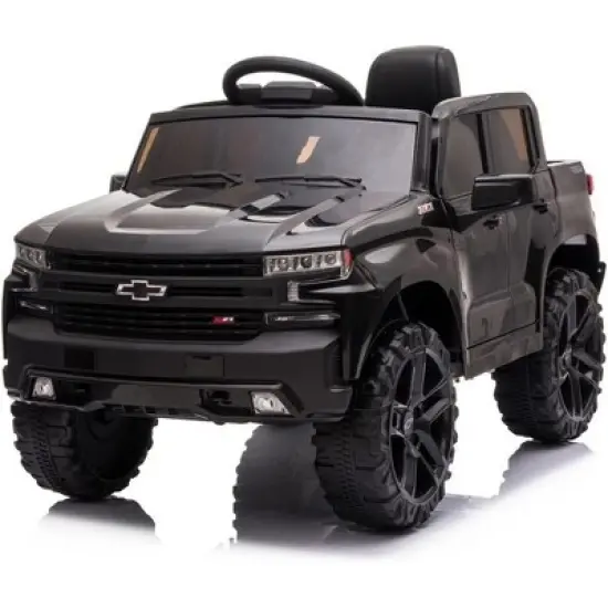 12V Kids Ride-On Truck, Electric Vehicle for Toddlers, Remote Control, MP3/Bluetooth, LED Lights, Spring Suspension, Ride-On Toy for Boys Girls image {6}