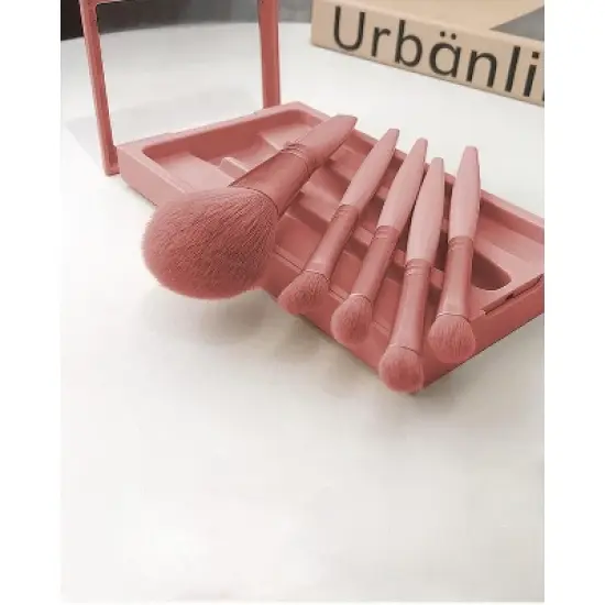 BABYYER Travel Size Makeup Brushes Set, Mini Complete Function Makeup Brush Set with Case and Mirror, for On The Go image {1}