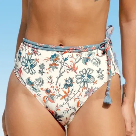 Women's Floral Paisley Pattern Tassel Tie Bikini Bottom - Cupshe image {7}