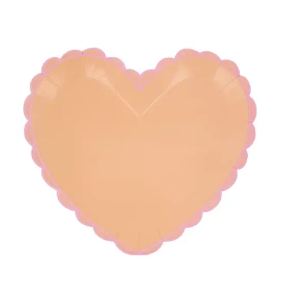 Meri Meri Pastel Heart Large Plates (Pack of 8) image {4}