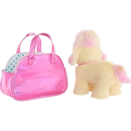 Barbie Salon Pet Adventure Stuffed Animal, Poodle with Themed Purse and 6 Accessories image {4}