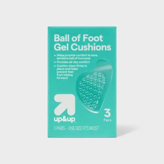 Ball of Foot Gel Cushion - 3pk - up&up&trade; image {3}