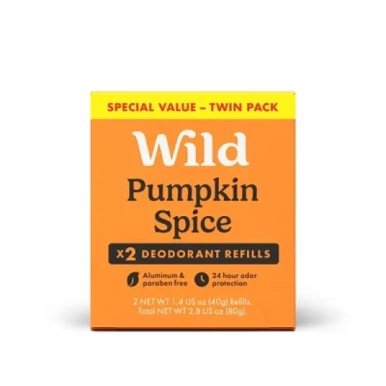 Wild Cosmetics Aluminium-Free Skull & Roses Case Deodorant - Pumpkin Spice image {7}