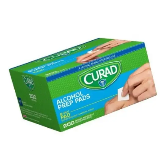 Curad Sterile Alcohol Prep Swab Pads, 200 Count image {1}