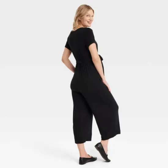 Short Sleeve Maternity And Beyond Jumpsuit - Isabel Maternity by Ingrid & Isabel&trade; image {1}
