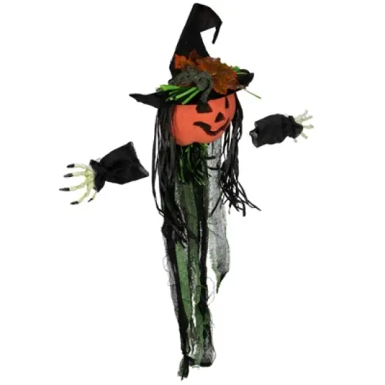 Northlight Creepy Jack-O-Lantern 3-D Halloween Window Decoration image {3}