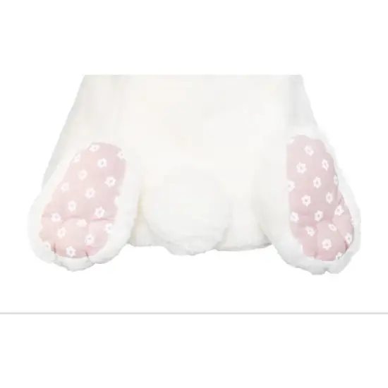 C&F Home 9" x 11" Spring Bunny Rabbit Cottontail Pink Girl Easter Egg Basket w/ Handle image {2}