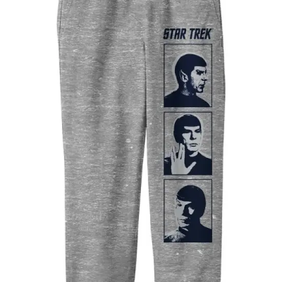 Star Trek Spock Images With Frames And Logo Boy's Athletic Heather Jogger Pants image {1}