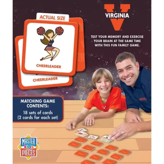 MasterPieces Officially Licensed NCAA Virginia Cavaliers Matching Game for Kids and Families image {3}