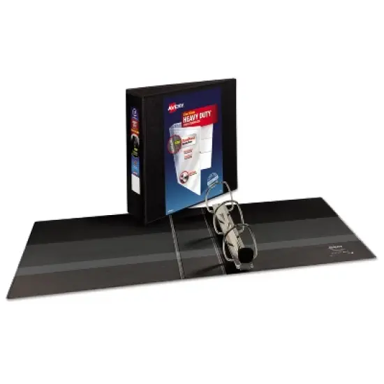 Avery Heavy-Duty View Binder w/Locking 1-Touch EZD Rings 3" Cap Black 79693 image {3}
