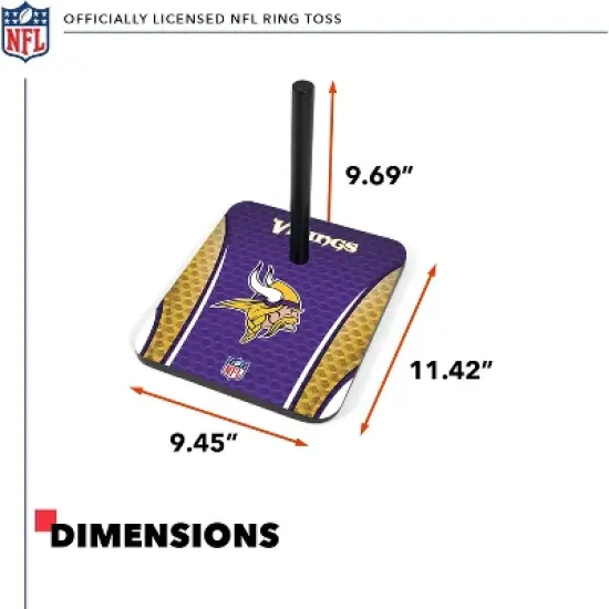 NFL Minnesota Vikings Solid Wood Quoits Toss Game image {2}