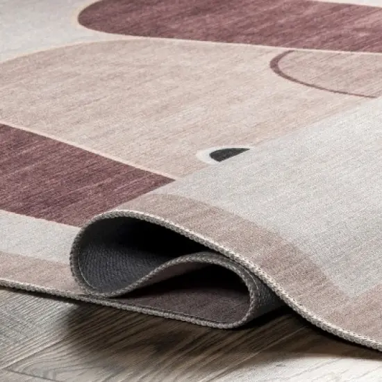 nuLOOM Rizzo Puppy Kids Machine Washable Area Rug image {3}