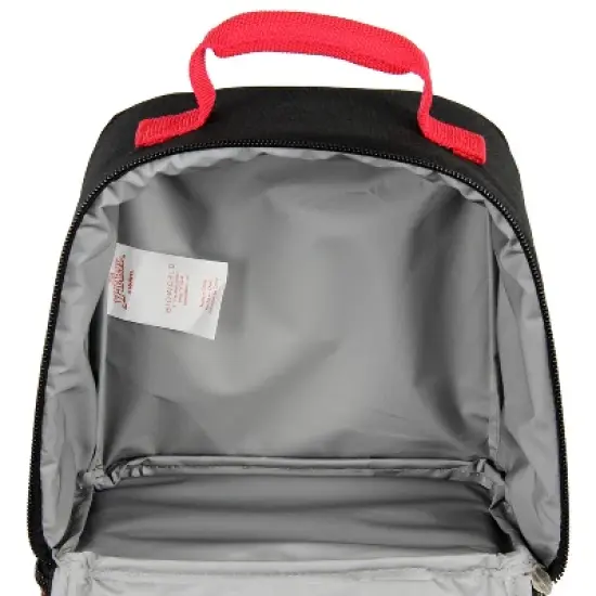 Marvel Spider-Man Comic Superhero Dual Compartment Soft Lunch Kit Black image {1}