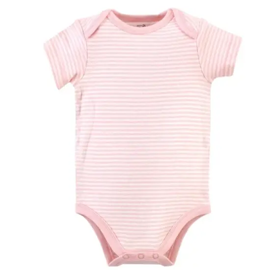 Touched by Nature Baby Girl Organic Cotton Bodysuits 5pk, Botanical image {2}