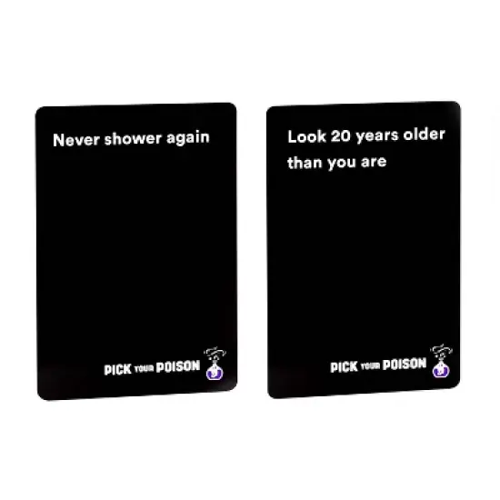 Pick Your Poison Card Game - The "What Would You Rather Do?" Party Game [All Ages/Family Edition] image {6}