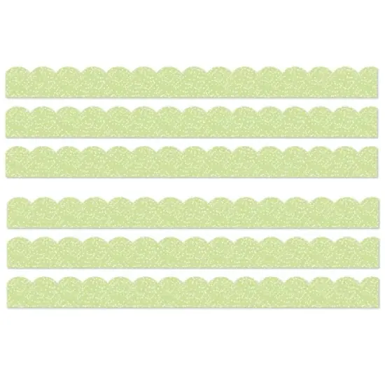 Carson Dellosa Education Crafty and Cool Light Green with Dots Scalloped Bulletin Board Borders, 39 Feet Per Pack, 6 Packs image {2}