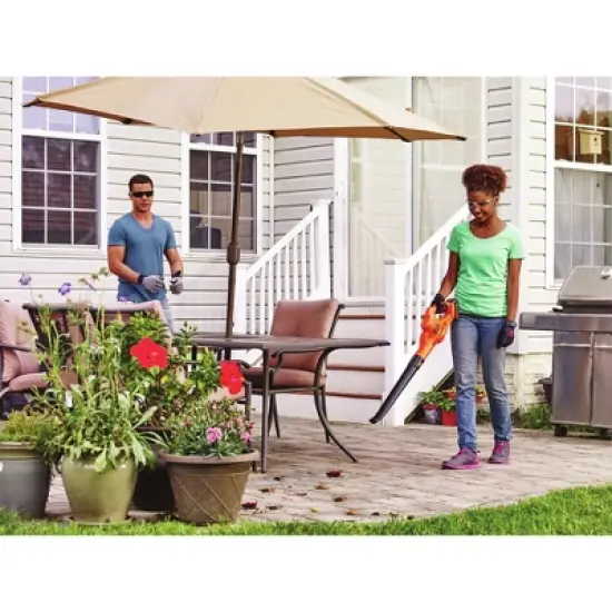 Black & Decker LSW221 20V MAX Lithium-Ion Cordless Sweeper Kit (1.5 Ah) image {8}