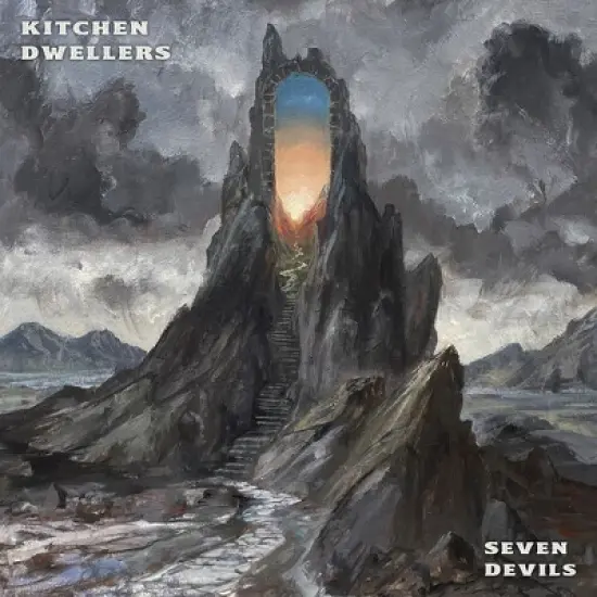 Kitchen Dwellers - Seven Devils - Blue & Orange Galaxy (Vinyl) image {1}
