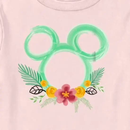 Toddler's Mickey & Friends Watercolor Flower Crown T-Shirt image {1}