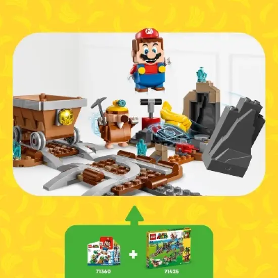 LEGO Super Mario Diddy Kong's Mine Cart Ride Expansion Set Building Toy 71425 image {4}