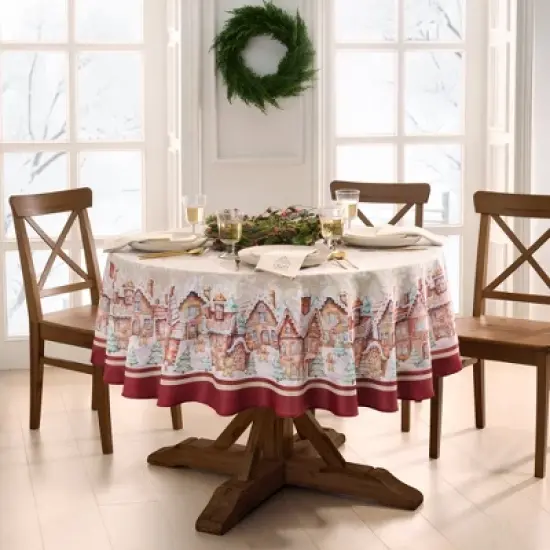 Gingerbread Bliss Tablecloth - Elrene Home Fashions image {2}