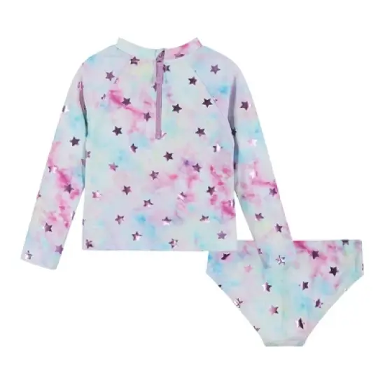 Andy & Evan Kids  Long Sleeve Rashguard Set Purple, Size 6 image {1}