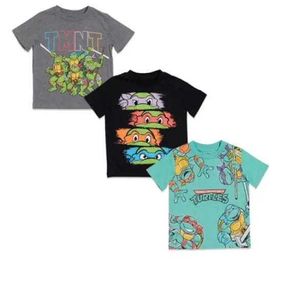 Teenage Mutant Ninja Turtles 3 Pack Pullover T-Shirts Little Kid to Big Kid image {11}