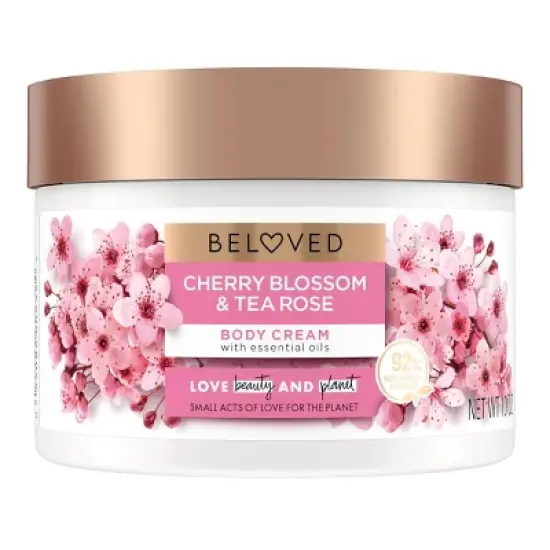 Beloved Cherry Blossom & Tea Rose Body Cream 10oz image {6}