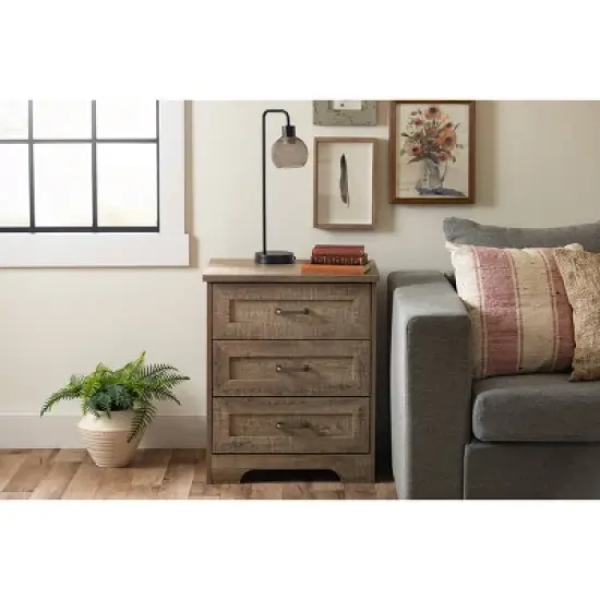 Harma End Table Weathered Oak - South Shore image {1}